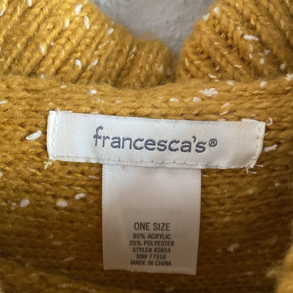 Francesca’s Mustard Turtle Neck - Picture 6 of 7